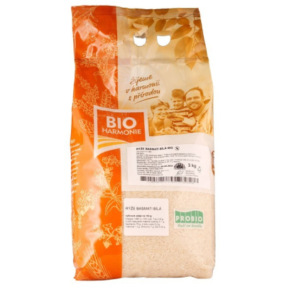 Rýže basmati bílá BIO 3 kg BIOHARMONIE