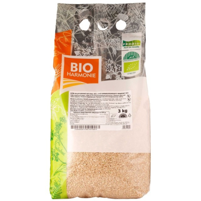 Rýže kulatozrnná natural BIO 3 kg BIOHARMONIE