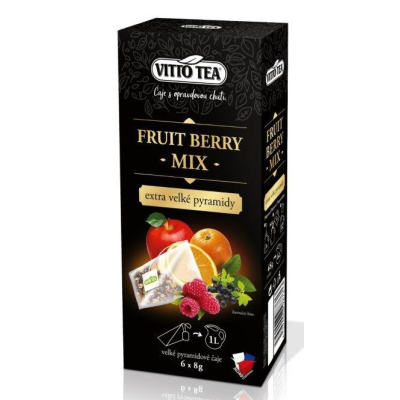Fruit Berry ovocný čaj (extra velké pyramidy) 48 g Vitto Tea