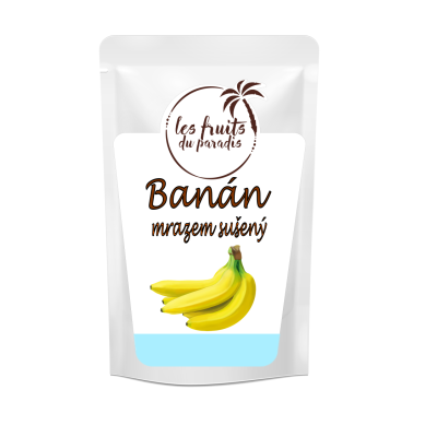 Banánové plátky lyofilizované 100 g Les Fruits du Paradis