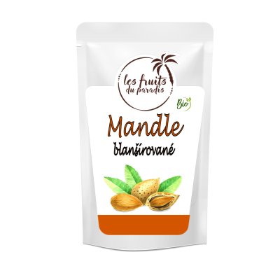 Mandle blanšírované BIO 1 kg Les Fruits du Paradis