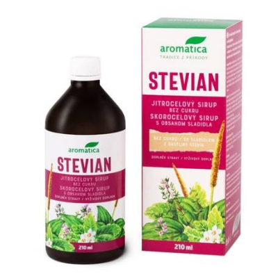 Jitrocelový sirup Stevian 210 ml AROMATICA