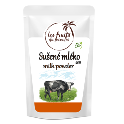 Sušené mléko 26 % tuku BIO 1 kg Les Fruits du Paradis